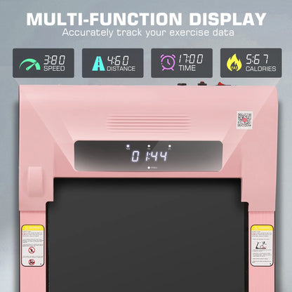 Walking Pad 2.5HP Brushless Motor 300Lbs Weight Capacity,Portable under Desk Treadmill with App Remote Control,Low-Noise Desk Treadmill in LED Display,Installation-Free